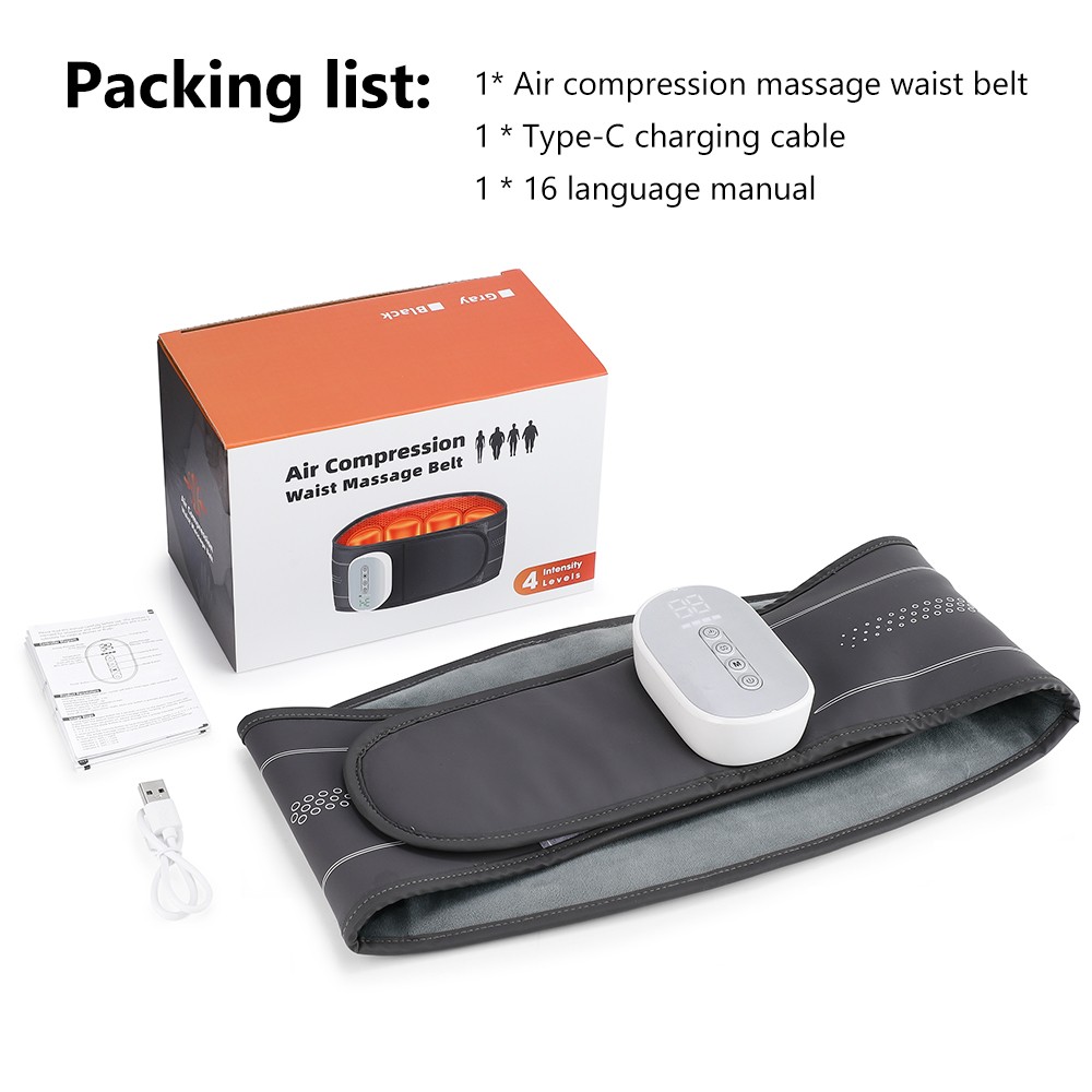 US Heating Massage Decompression Belt Lumbar Support for Lower Back Pain Relief