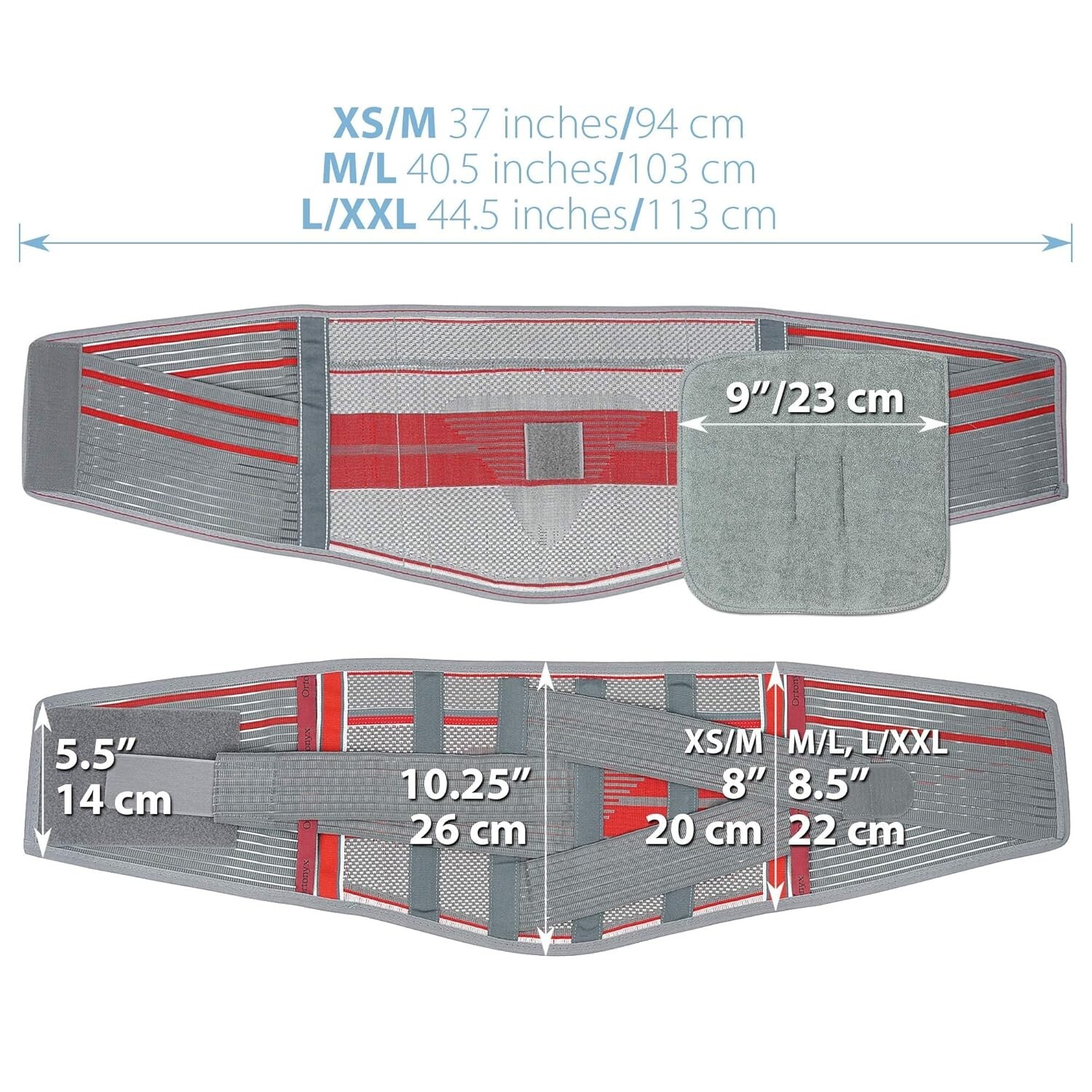 Breathable Lumbosacral Back Support Brace – Slim Design for Lower Back Relief