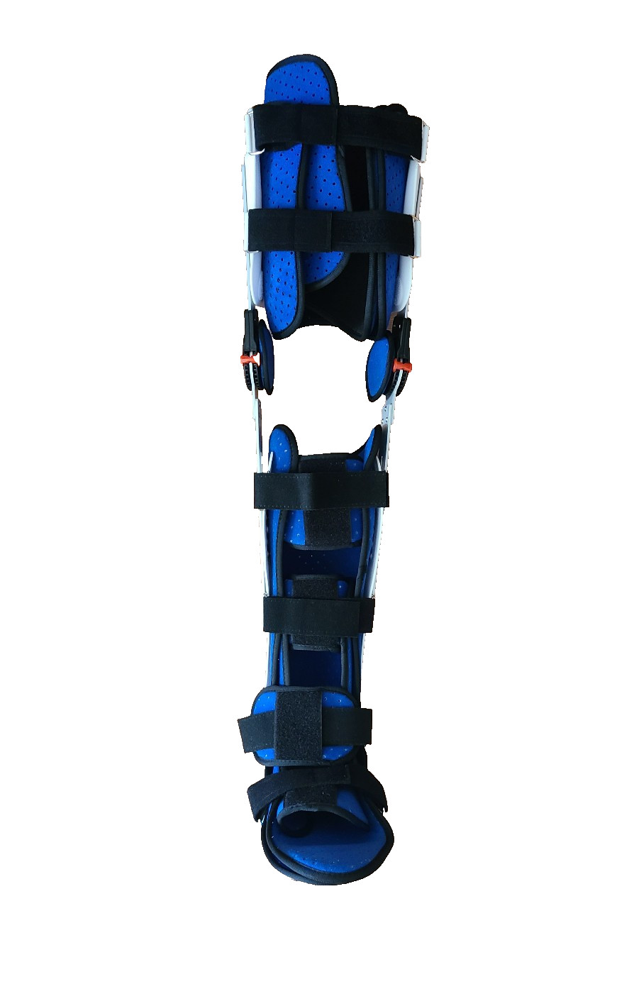 Adjustable Knee w/Static Ankle Foot Orthosis Support Lower Limbs Brace