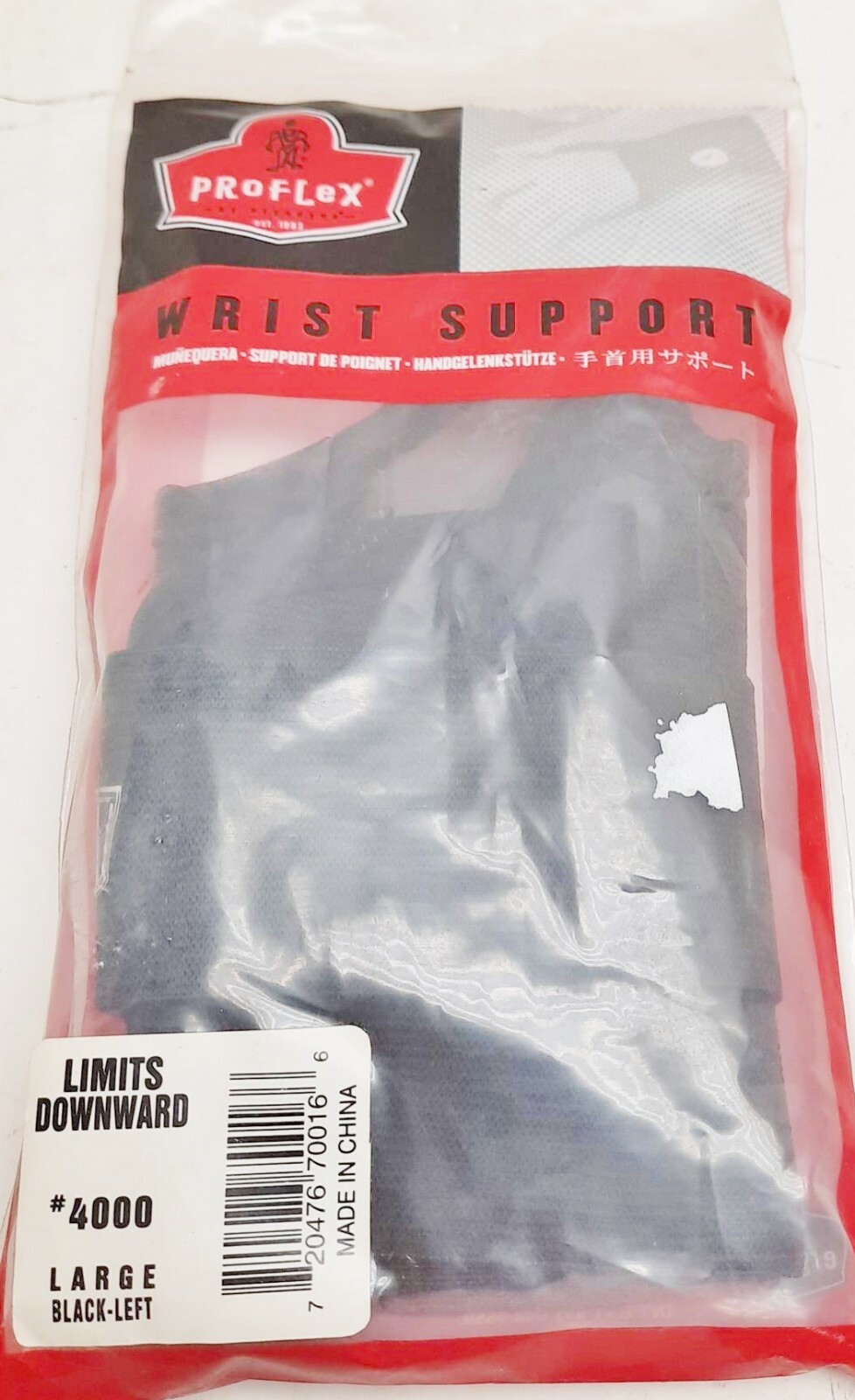 ERGODYNE PROFLEX4000 LEFT LARGE WRIST SUPPORT #11451
