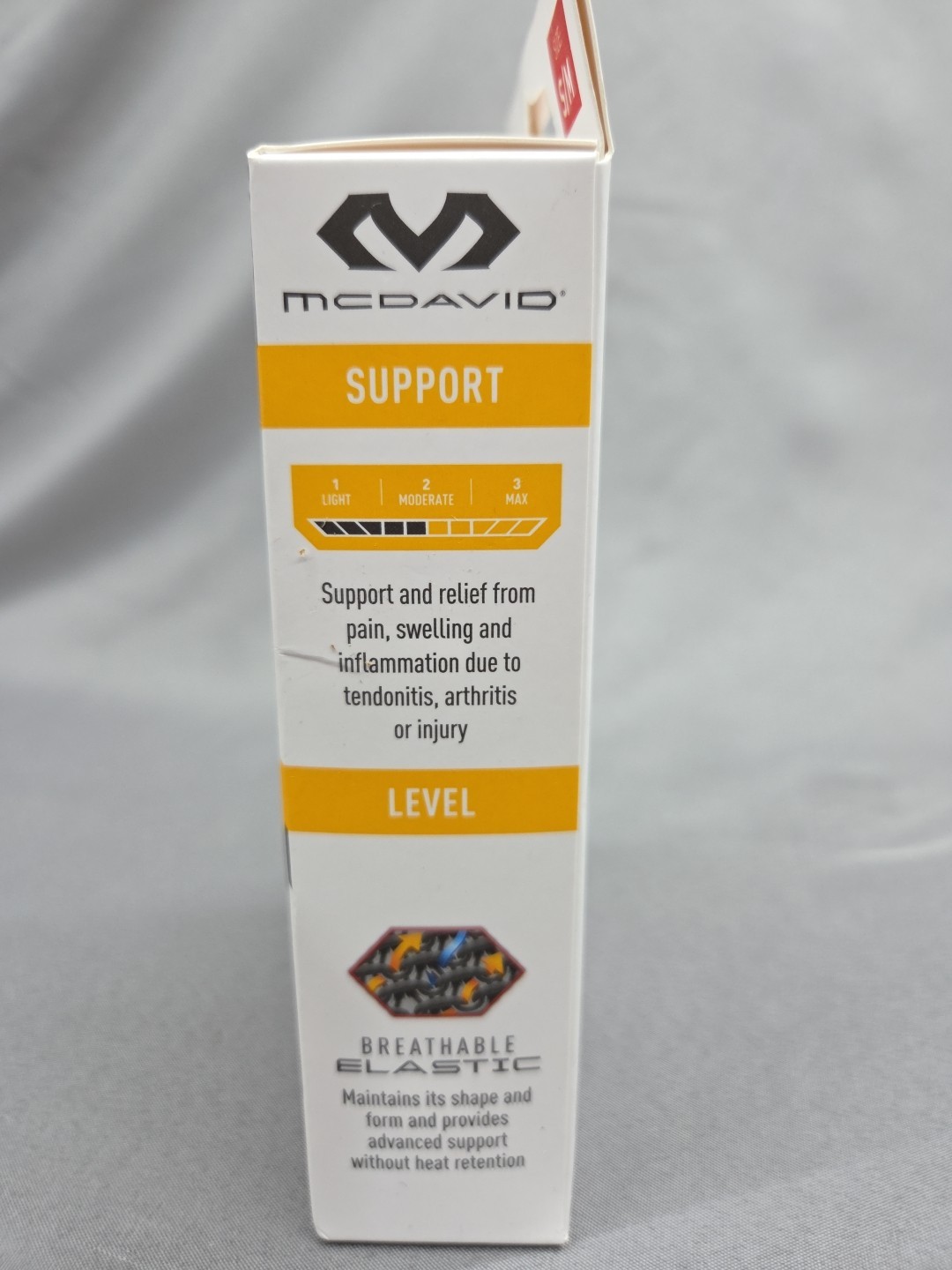 MCDAVID ANKLE COMPRESSION KNIT SLEEVE W/ GEL BUTRESSES, SMALL/MEDIUM – Gray NEW