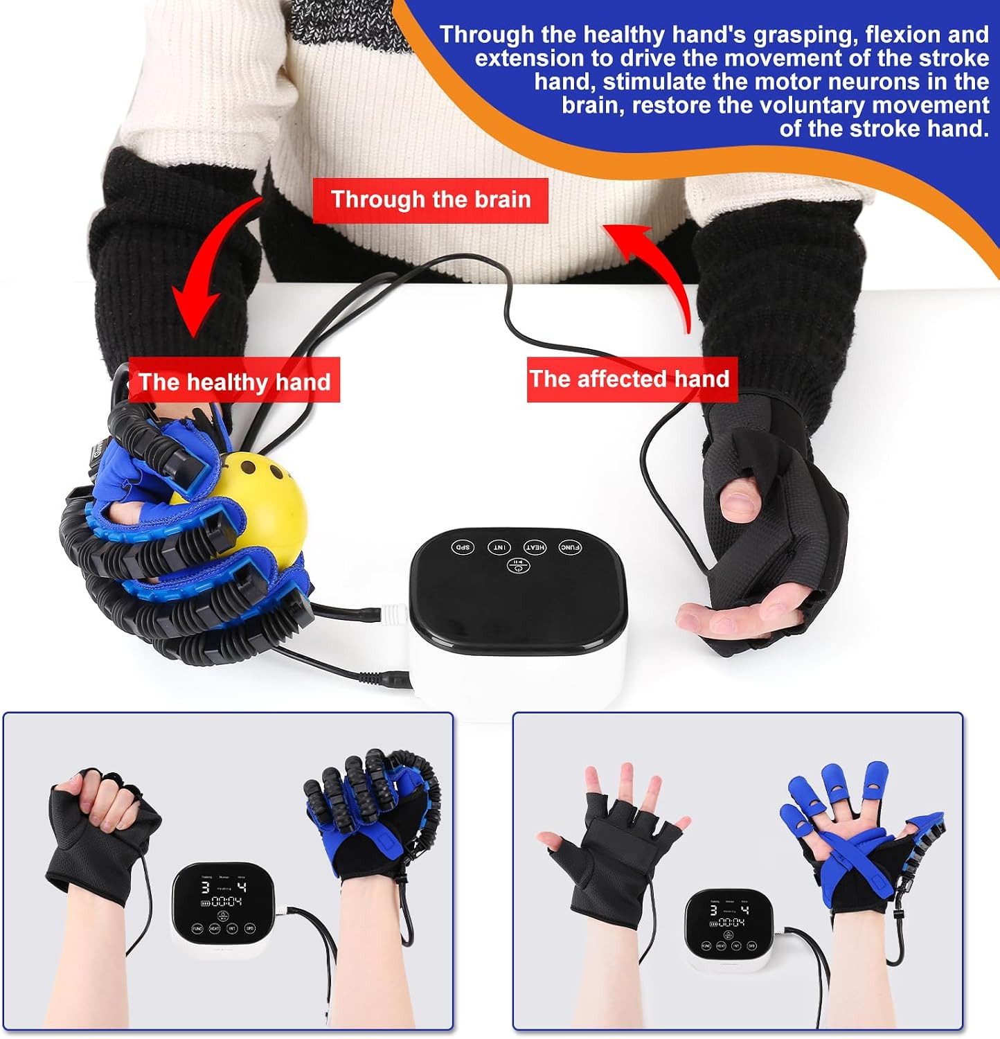 Rehabilitation Robot Glove for Stroke Hemiplegia Finger Hand Stroke Recovery Equ