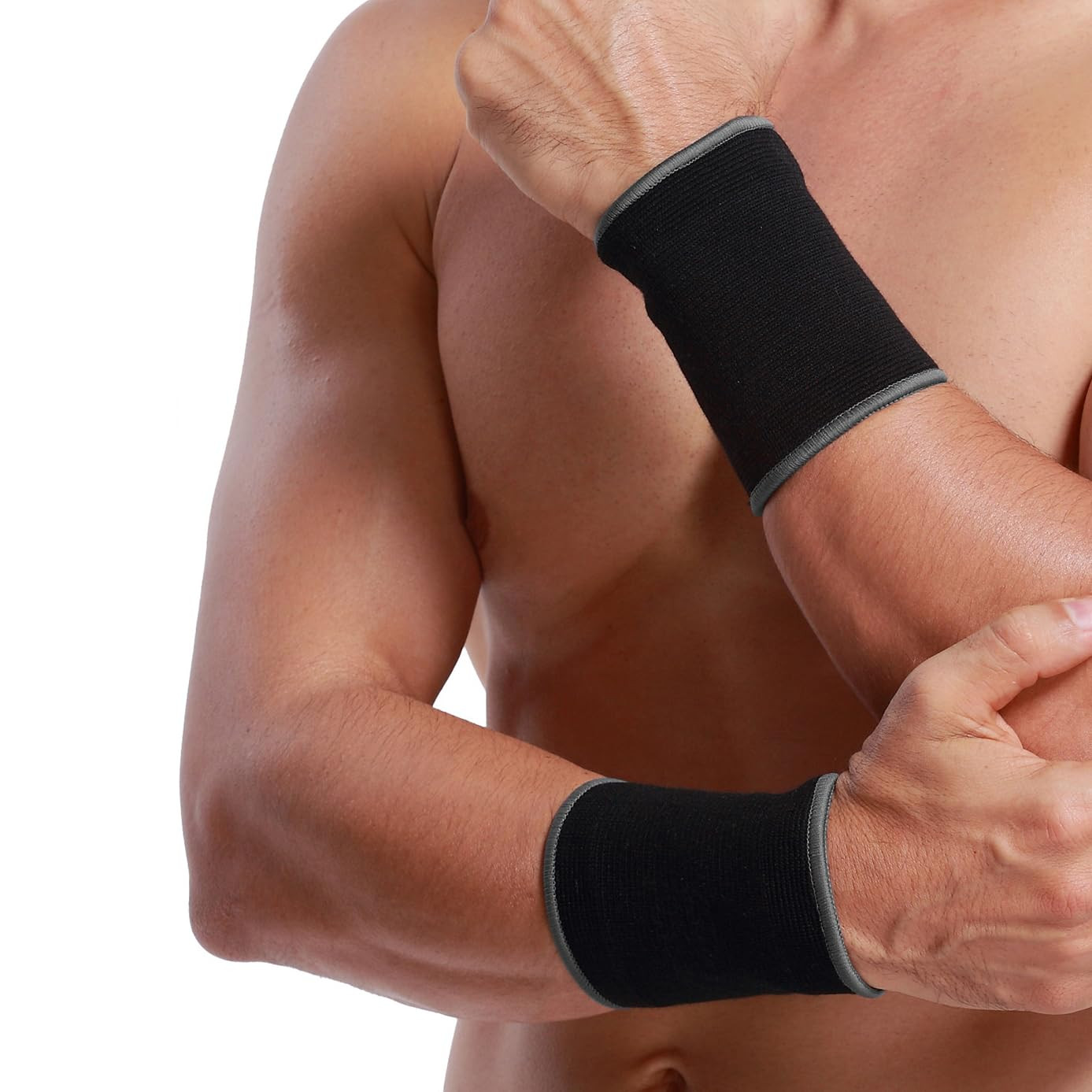 Neotech Care Wrist Band Support Sleeve – Elastic & Breathable Knitted Fabric Com