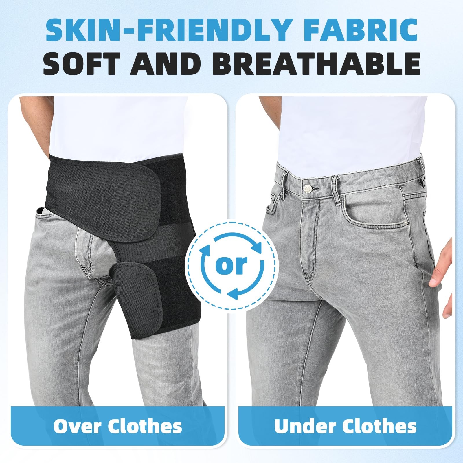 Adjustable Hip Brace For Sciatica Pain Relief SI Joint Belt Support Left Large