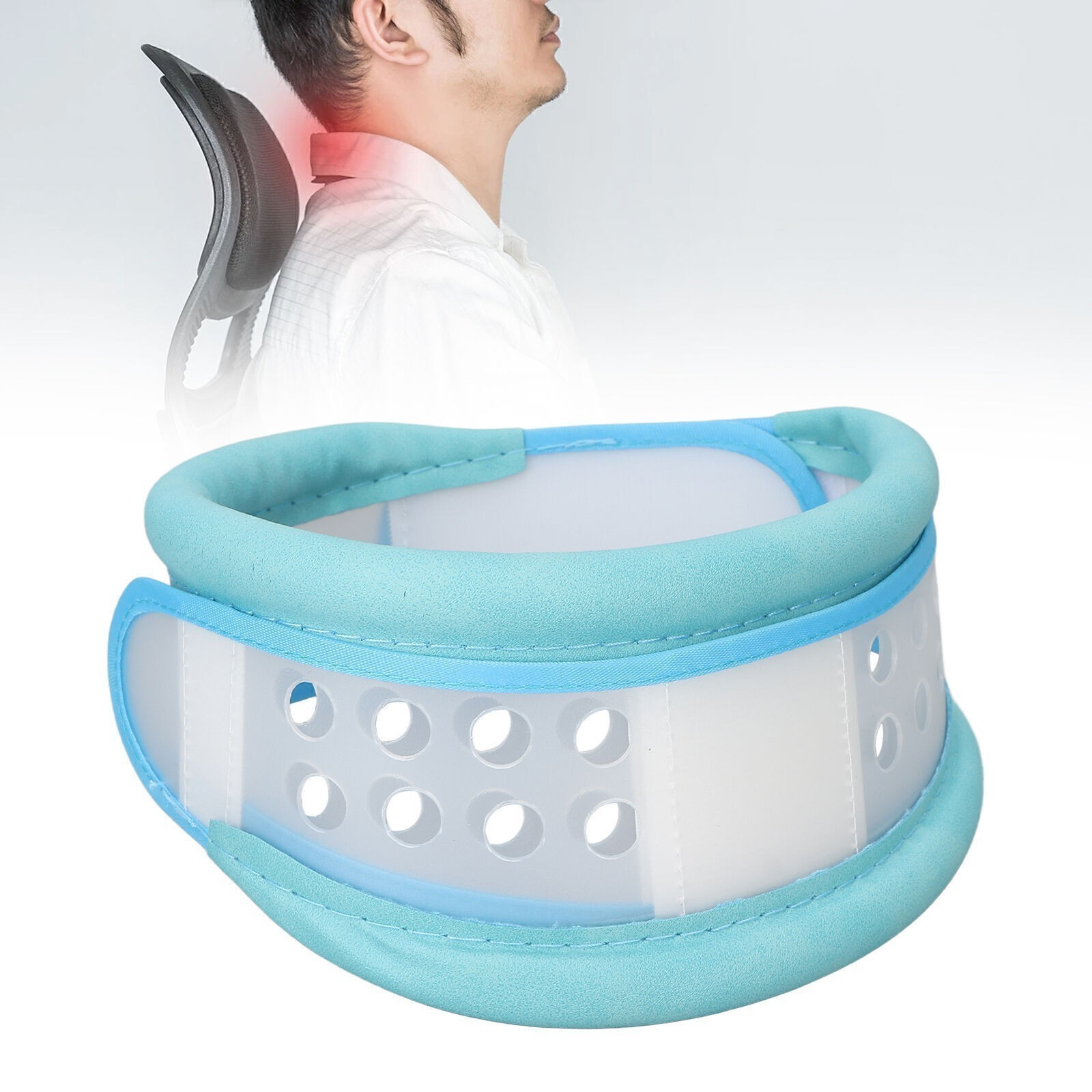 Cervical Collar Comfortable Breathable Adjustable Flexible Ergonomic Separate