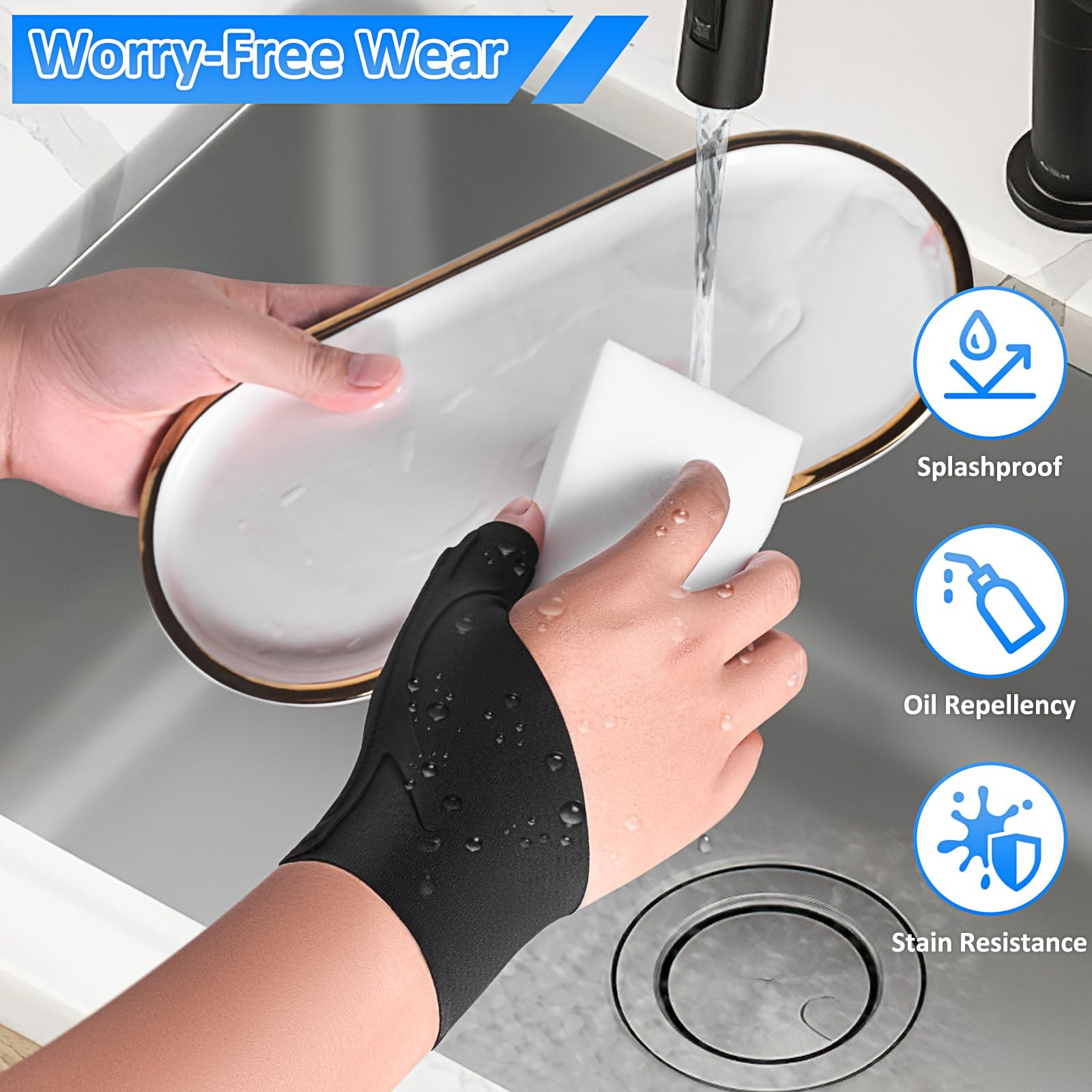 Thumb Wrist Brace Copper Compression Stabilizer Thumb Spica Splint for Carpal…