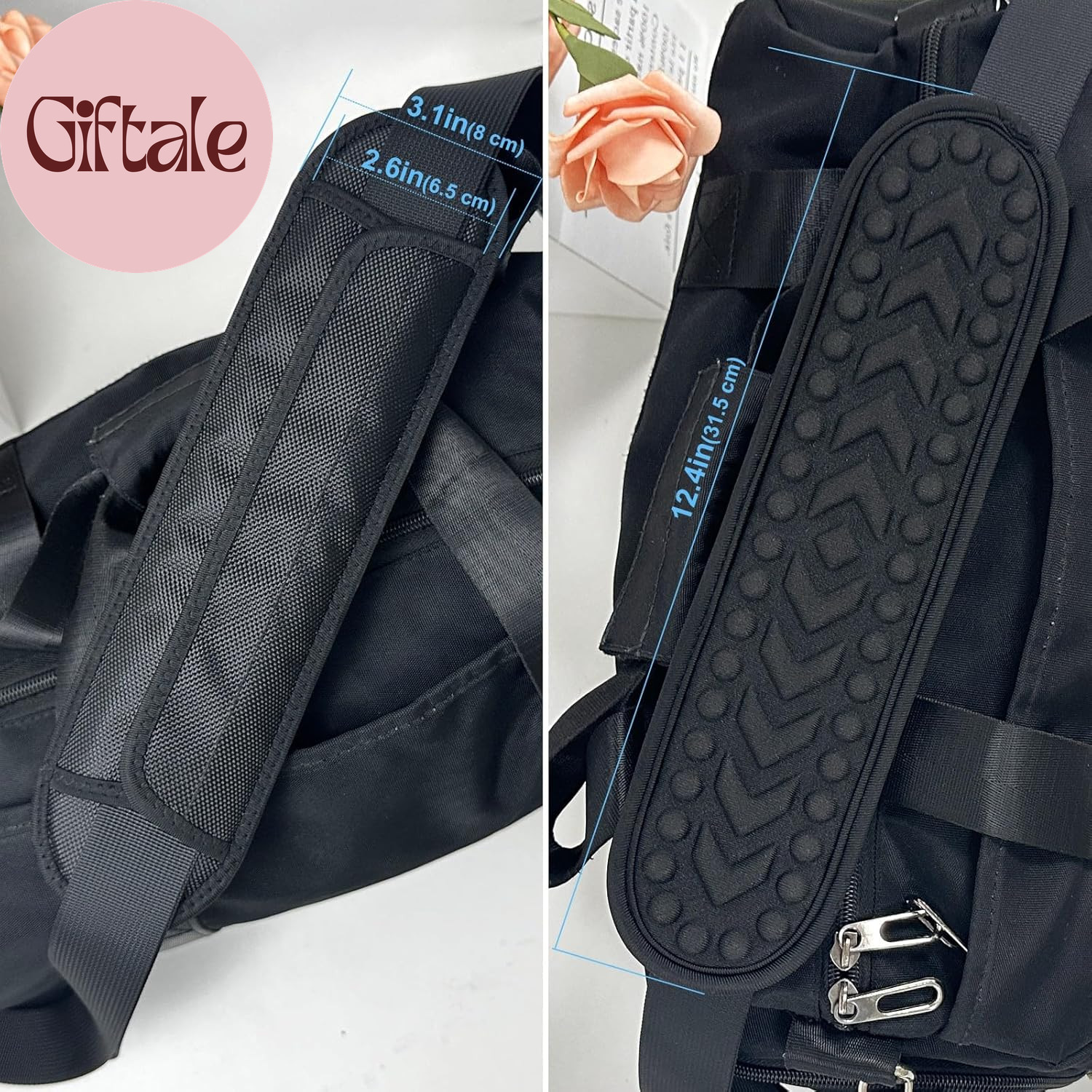 2 Pack Breathable Universal Shoulder Pad, 3D Cushion Air Backpack Strap Pads, fo