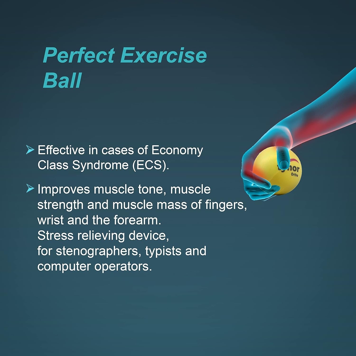 Tynor Exercising Ball Ortho For Thermal Hydrotherapy Physiotherapy Neuro Device