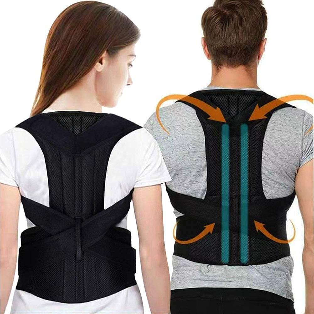 Posture Corrector For Men Women Adjustable Belt Back Brace Straightener