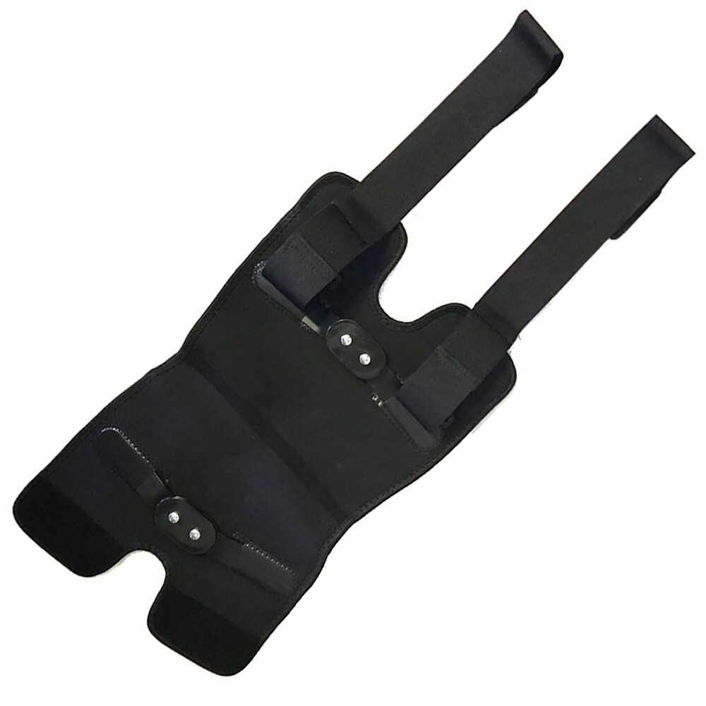 Hinged Knee Brace Adjustable Wraparound Open Patella Support Neoprene (Large)
