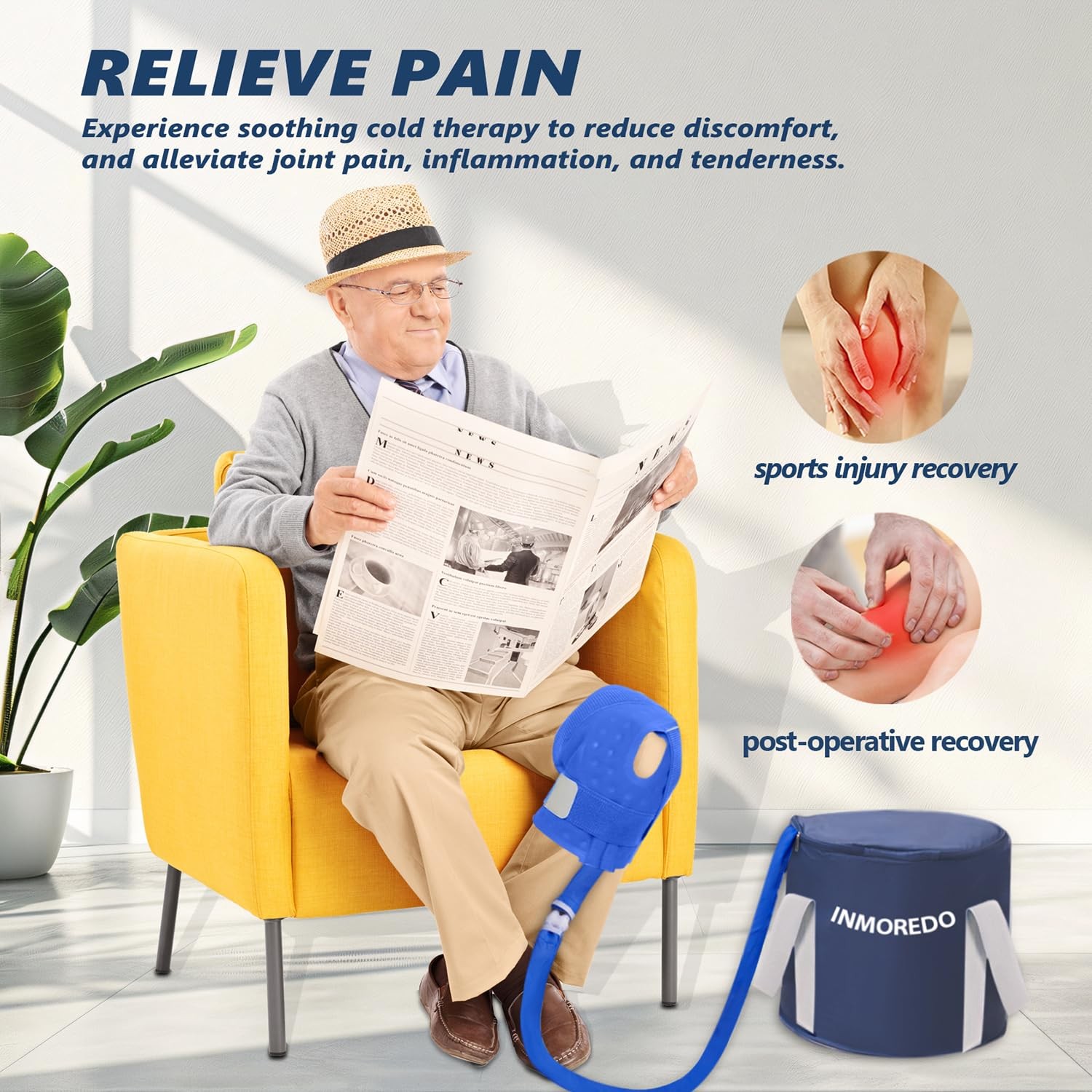 Inmoredo Cold Therapy Machine, Programable Ice Therapy Machine,
