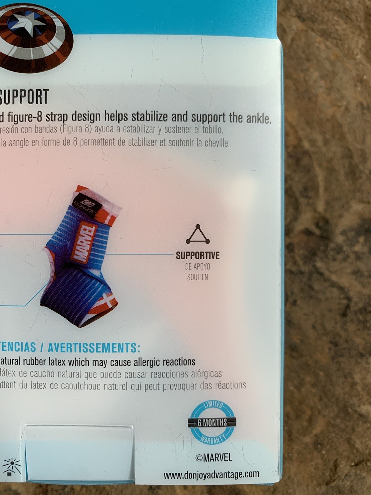 Donjoy Youth Captain America Figure-8 Ankle Support. New