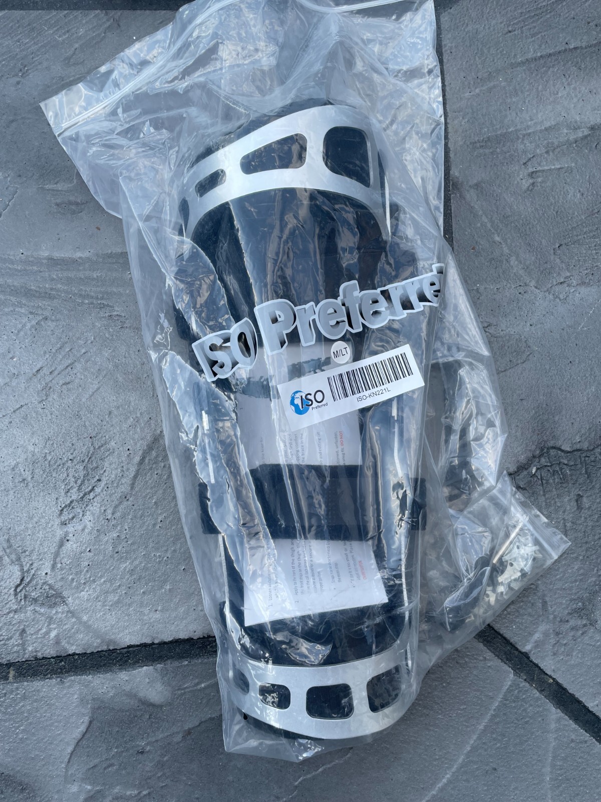 New ISO Preferred Medium Left M/LT OA Dual Upright ROM Hinge Knee Brace & Sleeve