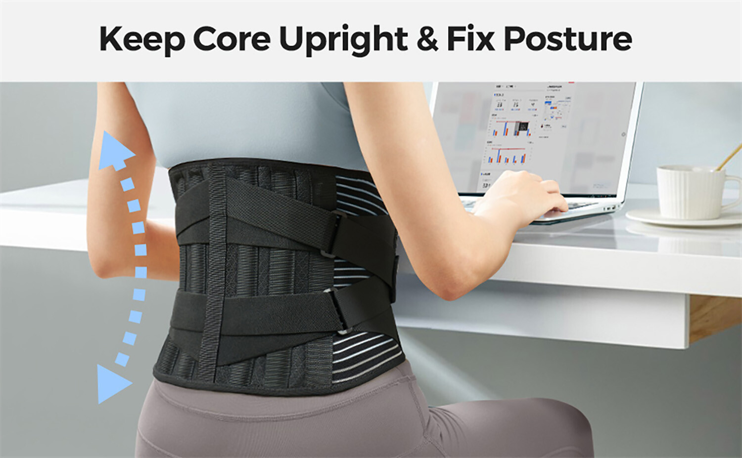 Back Braces for Men Women, Adjustable Lower Back Pain Relief Lumbar Support Belt