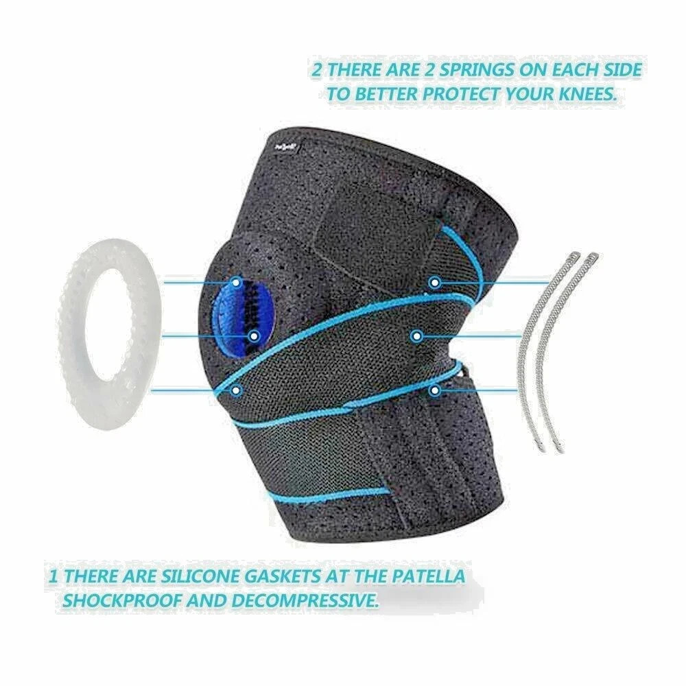 Knee Brace Side Stabilizers for Meniscus Tear Knee Pain,Adjustable Straps