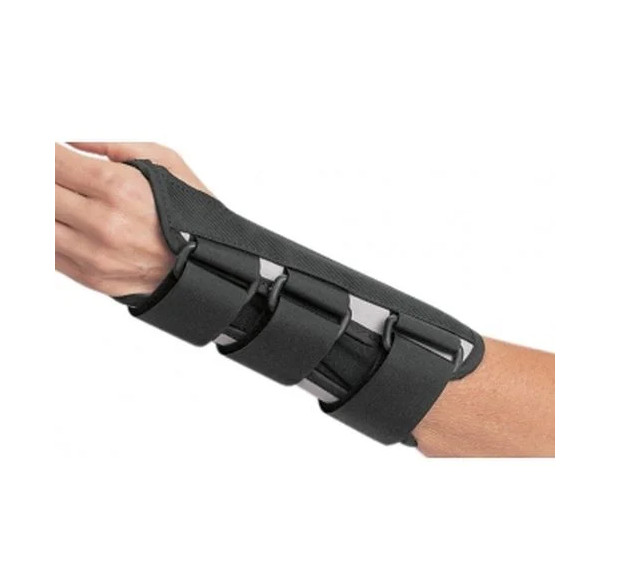 CANVAS B.A.T.H. WRIST SPLINT, RIGHT, BLACK SIZE LARGE By DJ Orthopedics