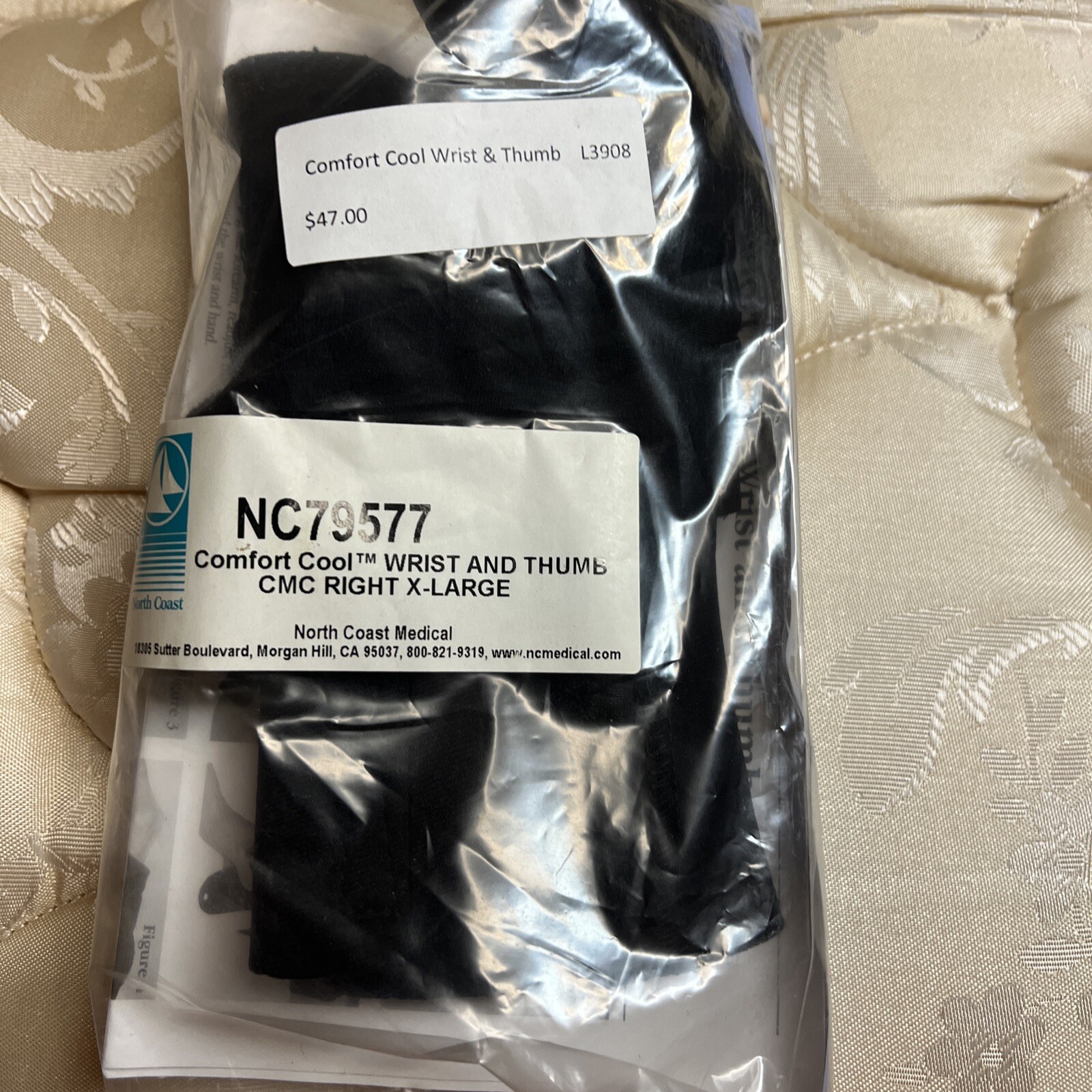 Comfort Cool Wrist Thumb Splint Brace X-Large Right NC79577 Arthritis Carpal