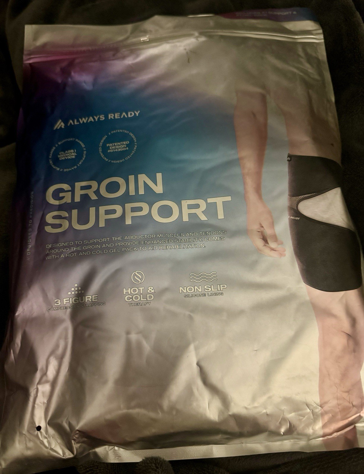 Always Ready Hip Brace for Sciatica Pain Relief w/ Hot & Cold Gel Pack M-XXL NEW