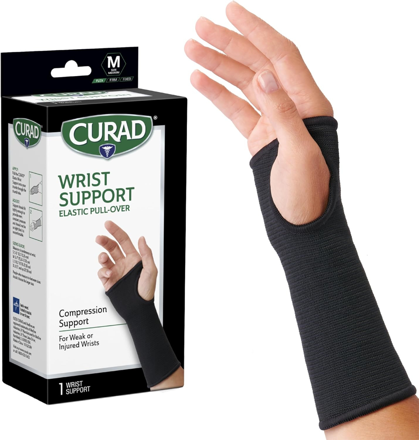 Elastic Pull-Over Wrist Support, Wrist Brace Sport Wrist Support for Fitness, We