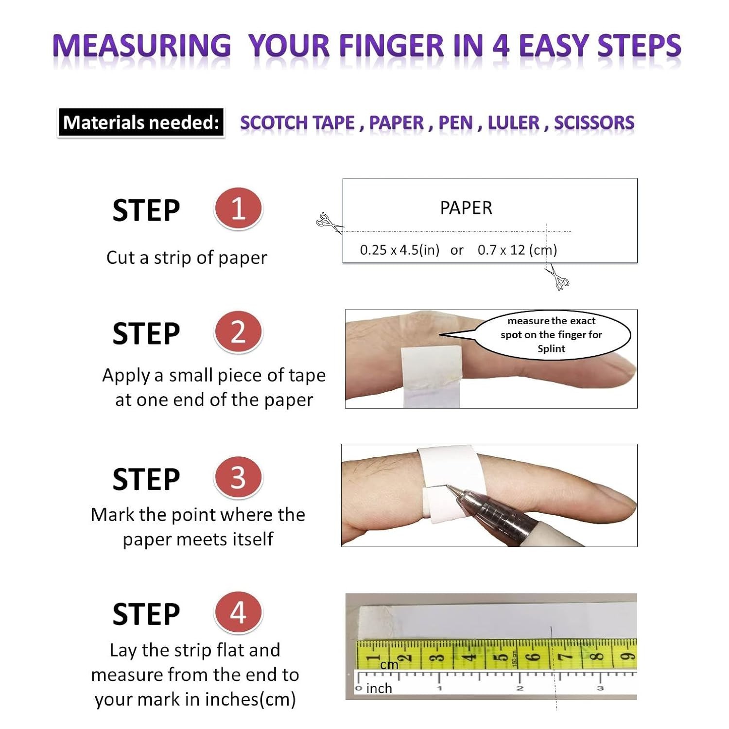 Durable 6-Pack Trigger Finger Splints – Comfortable & Waterproof Design