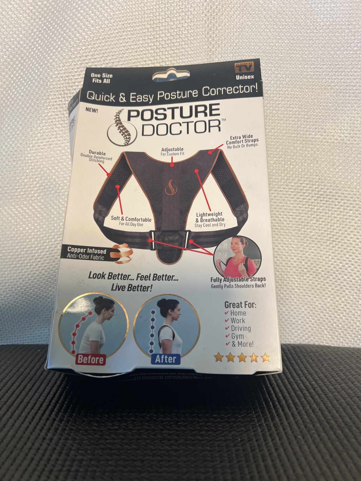 Posture Doctor – Back, Neck and Shoulder Strain – Copper Infused