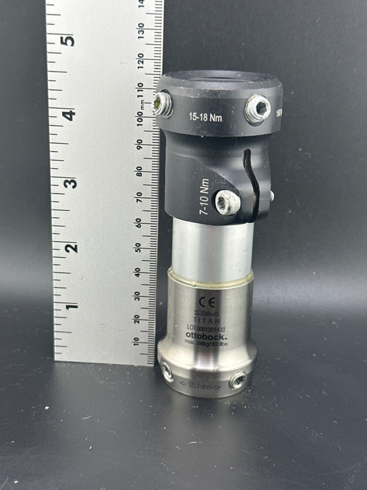 Prosthetic pylon components adapters. 30mm diameter parts. Otto Bock trulife