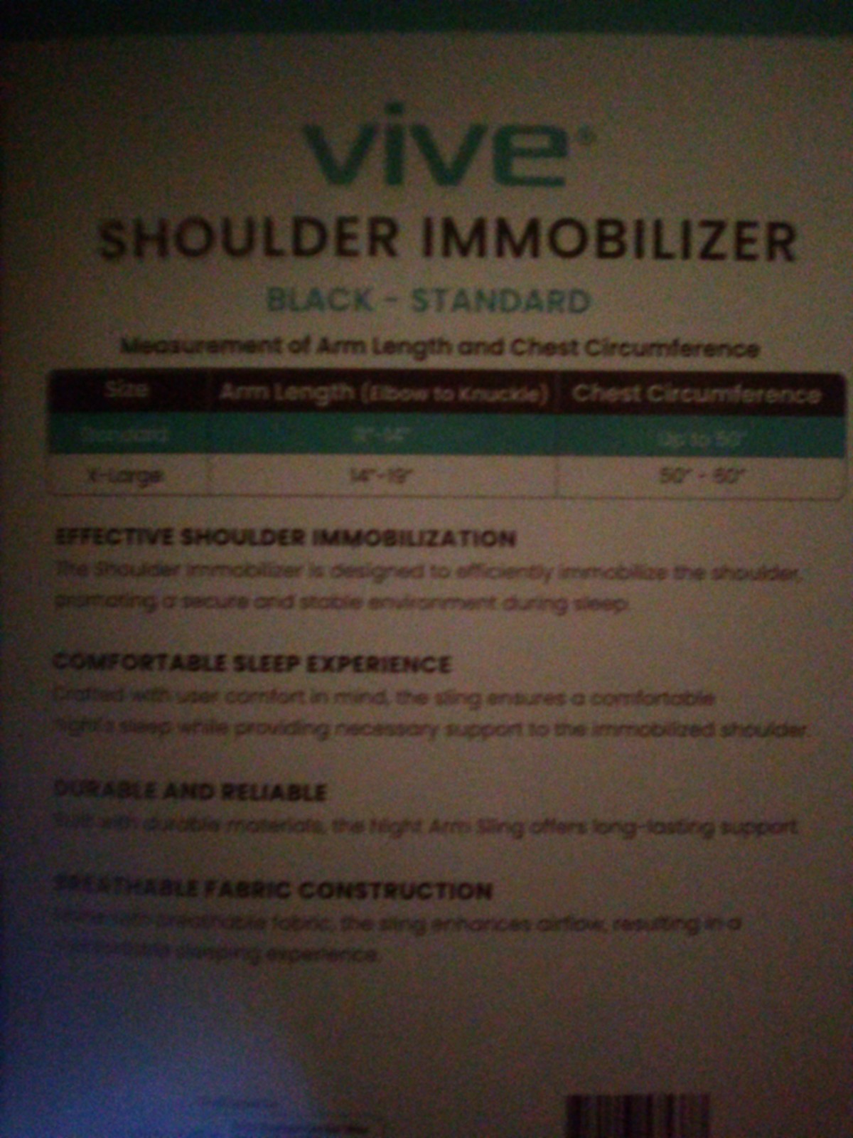 Vibe Shoulder Immobilizer