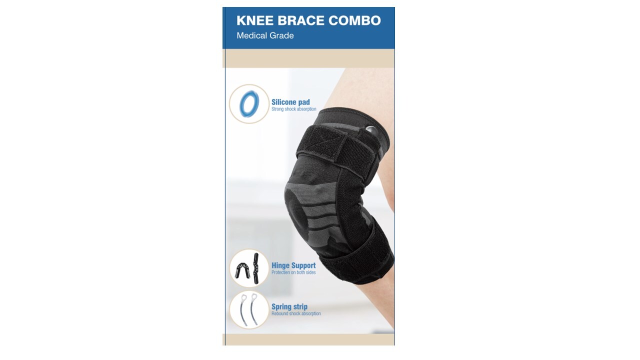 Hinge Knee Brace Combo 3D Knit Step Down Hinge & Stay 114520 COMBO Germany Ortho
