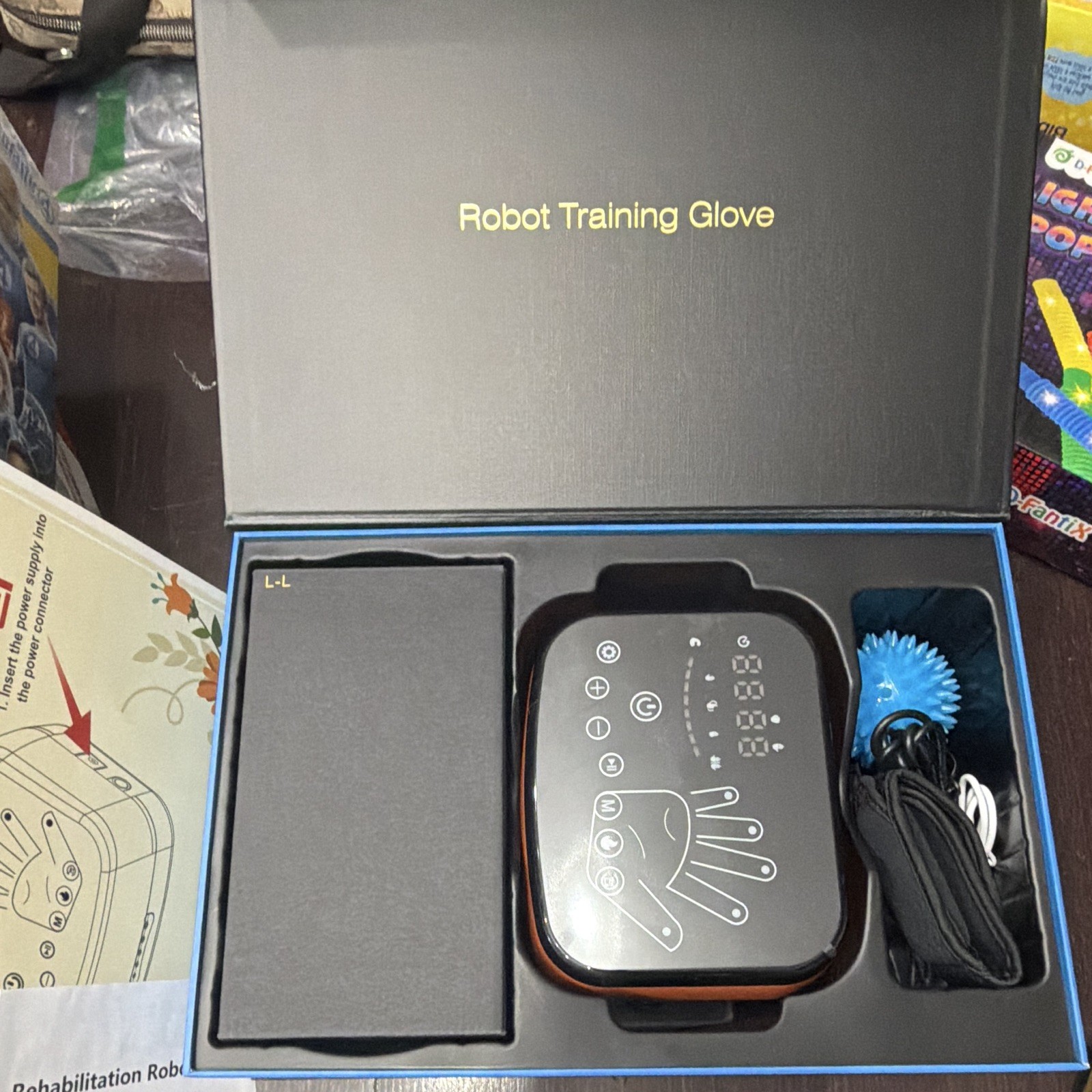 Robot Training Glove Heated Hand Rehabilitation Brace, Size L-L