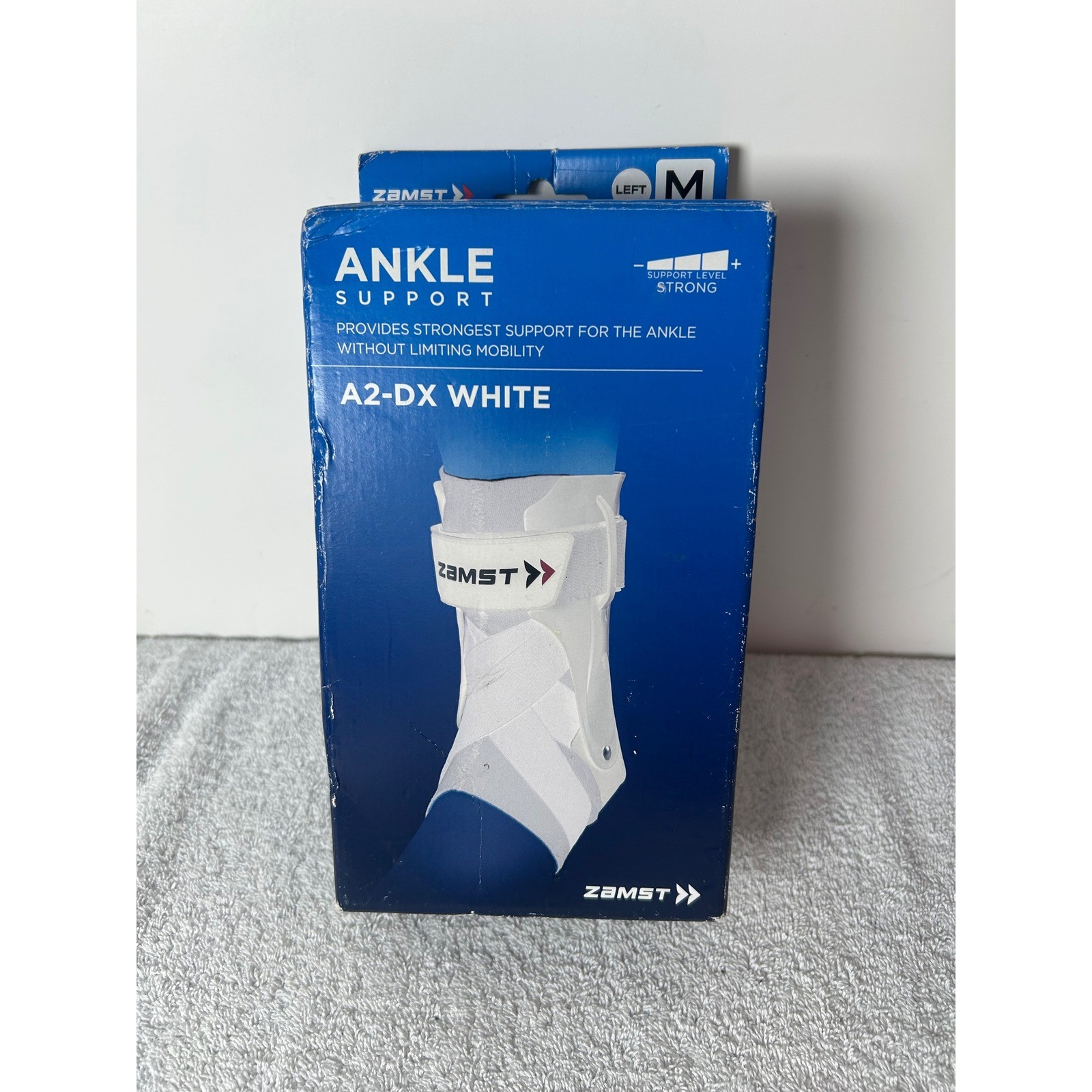 Zamst A2-DX Ankle Brace Left White Medium Strong Support Stabilizer Guard