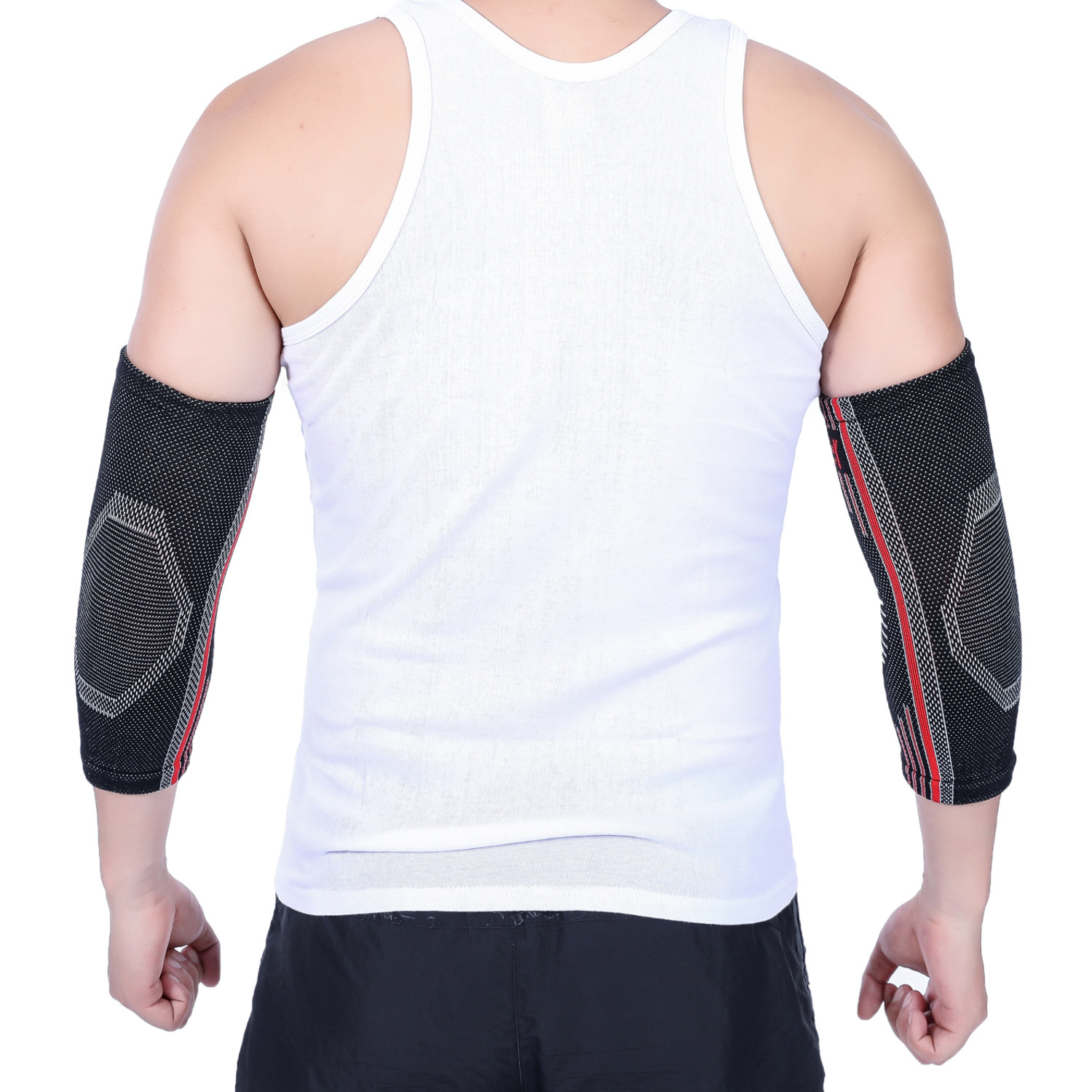 Doc Miller Elbow Compression Brace Sleeve Arm & Elbow Support Pain Relief RED