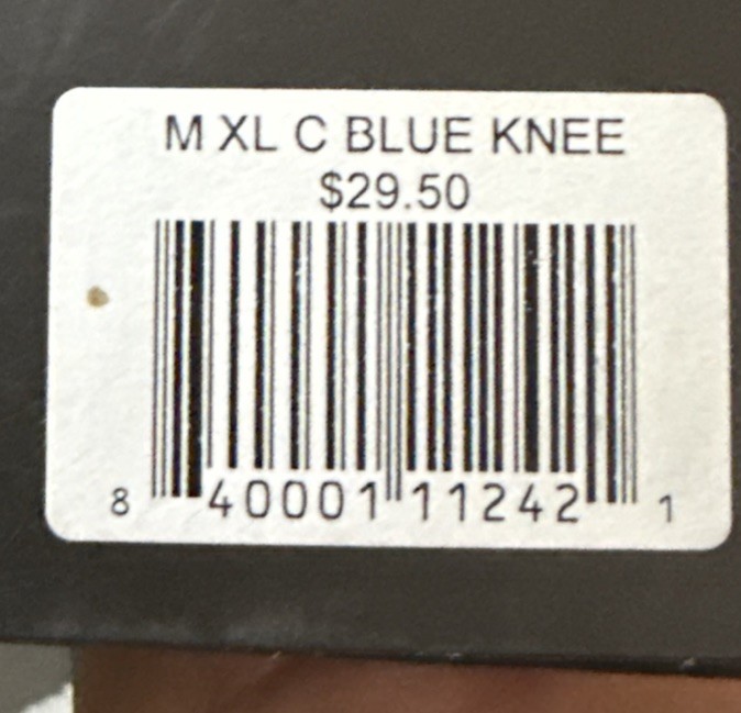 Tommie Copper Men’s Cobalt Blue Knee Sleeve XL New