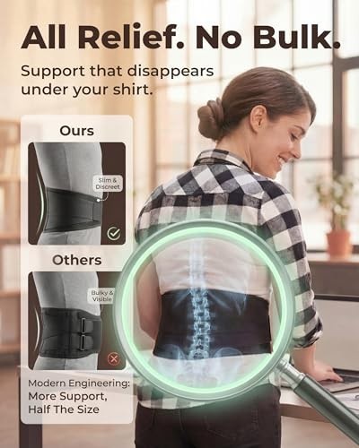 Sparthos Back Brace for Lower Back Pain, Lumbar Support, Breathable, Small