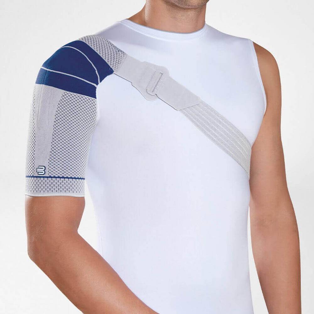 Bauerfeind Neuromuscular Stabilization Shoulder Brace Omotrain S Left Blue/