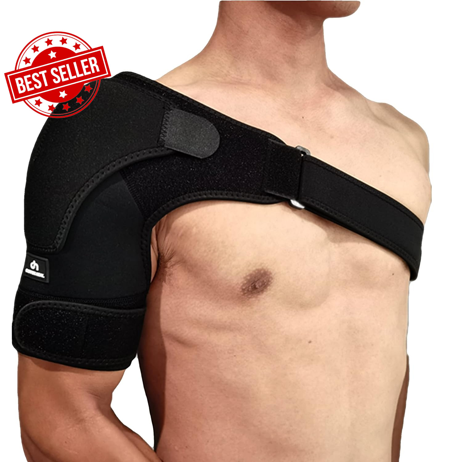 COPPER HEAL Shoulder Brace Adjustable Compression Sleeve Pain Relief
