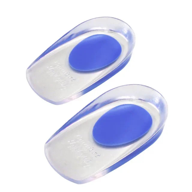 2Pcs Silicone Heel Pads Plantar Fasciitis Man Heel Spur Silicone Gel Heel Cups H