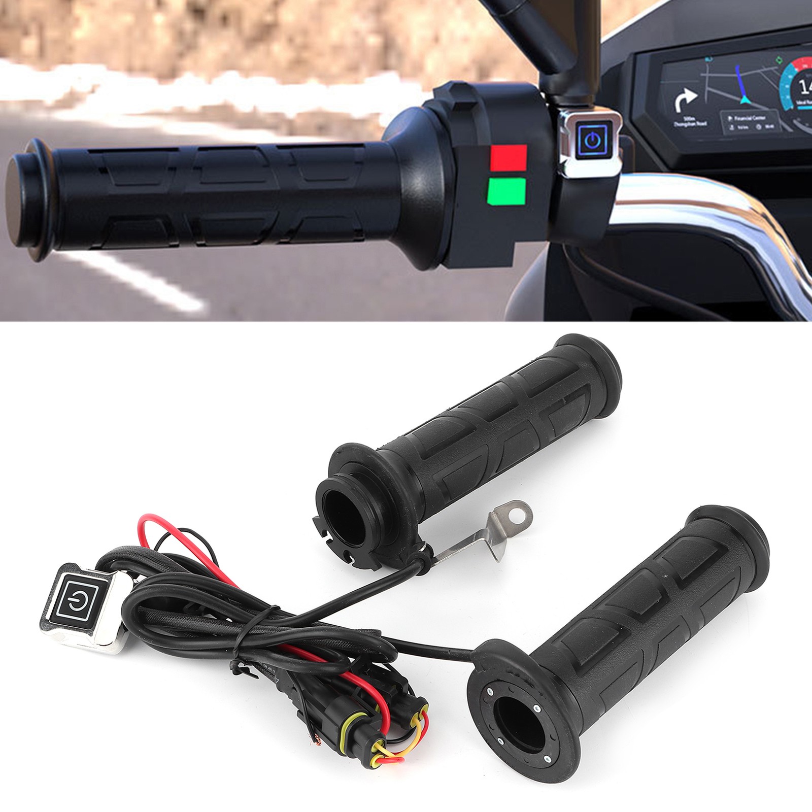 Universal 7/8in Motorcycle Heating Handle With 3 Adjustable Temperature Lev EPBZ