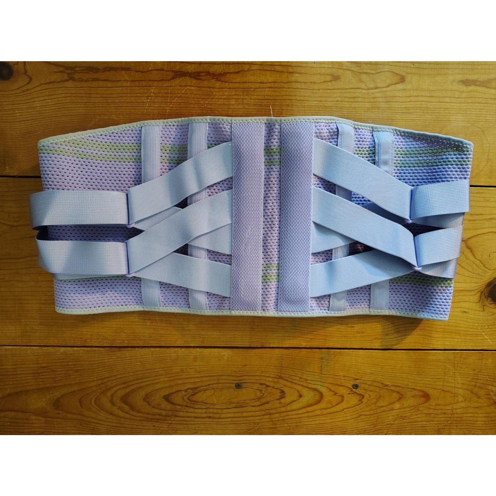 Women’s Back Brace Purple Size M Adjustable Breathable Lumbar Support