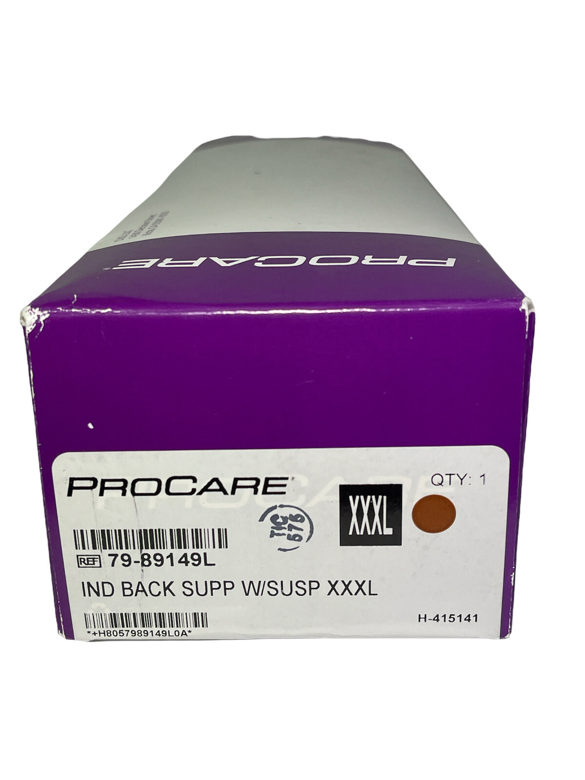 Procare Industrial Back Support with Suspenders XXXL Black *OPEN BOX*