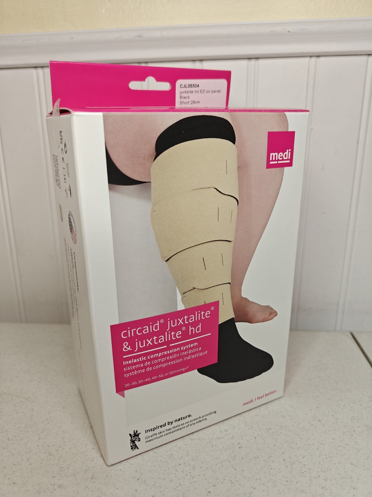 Medi Circaid Juxtafit Lower Leg Inelastic Compression EZ On X LARGE Short 28cm