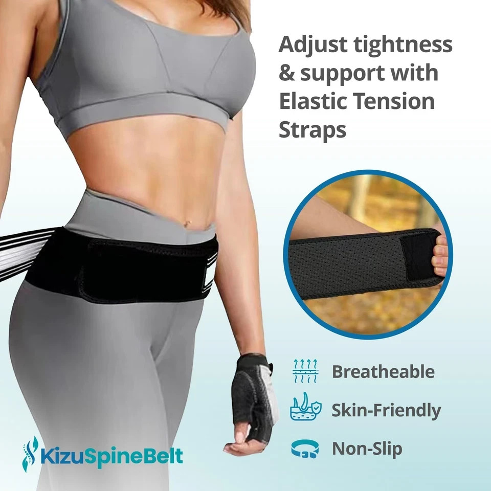 Kizu Relief Belt Sciatica Pain Devices Plus (Hip Size 47-56 Inches)