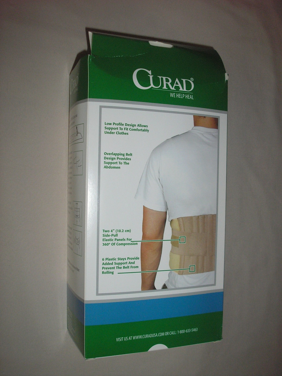 NEW! CURAD UNIVERSAL COMPRESSION FOR COMFORT BACK SUPPORT BELT 33″ – 48″ Waist
