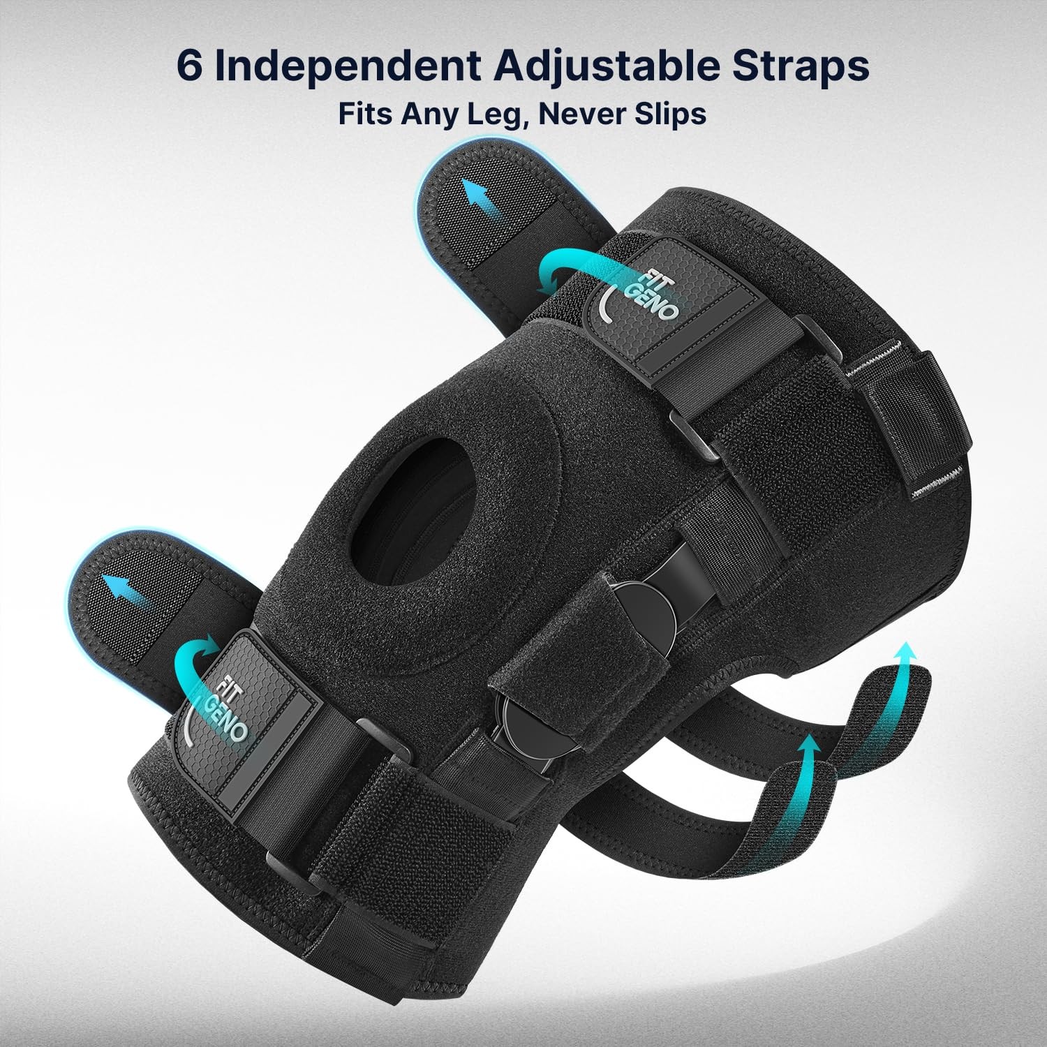 Hinged Knee Brace for Meniscus Tear: Adjustable Knee Support for Knee Pain w/…