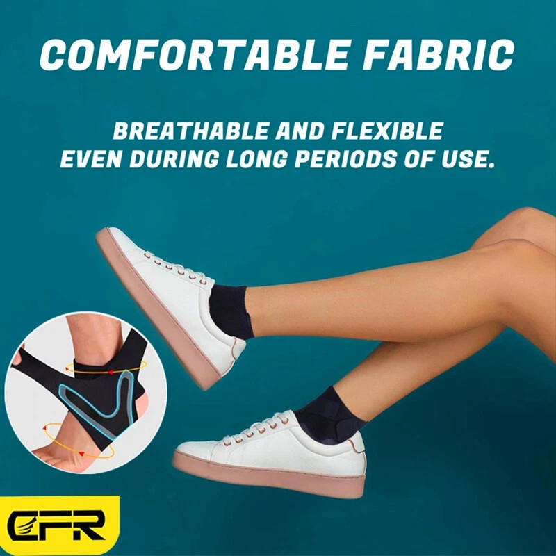 Ankle Brace Support Compression Sleeve Pain Relief Plantar Fasciitis Foot Wrap