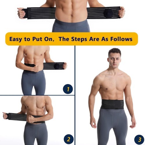 Umbilical Hernia Belt Truss Abdominal Support Brace Helps Relieve Stomach Pain
