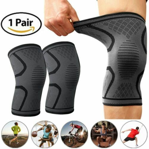 4Pcs Knee Sleeve Compression Brace Support For Sport Joint Pain Arthritis Relief