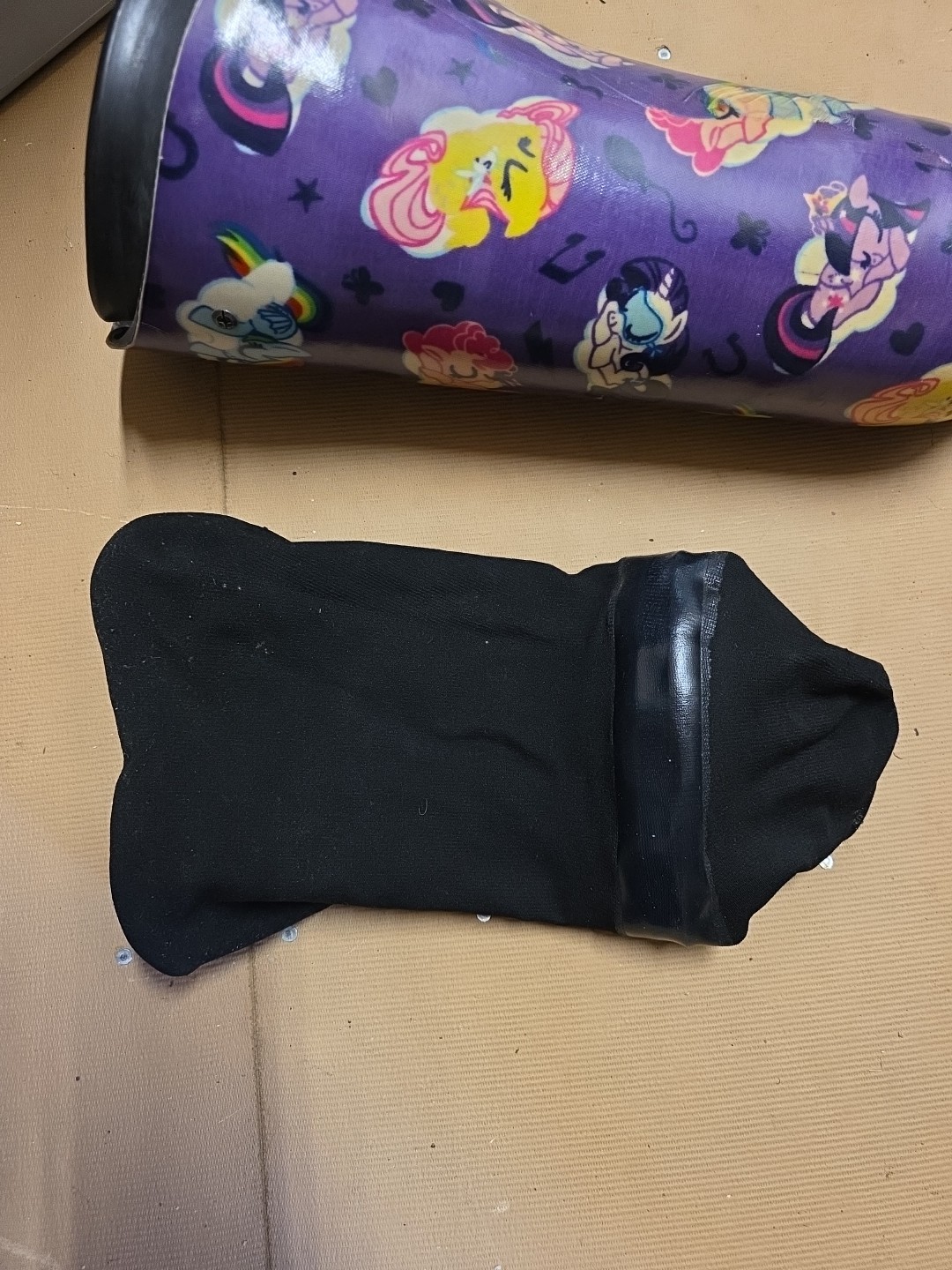 Below-Knee Right Carbon Fiber Prosthetic w/ My Little Pony