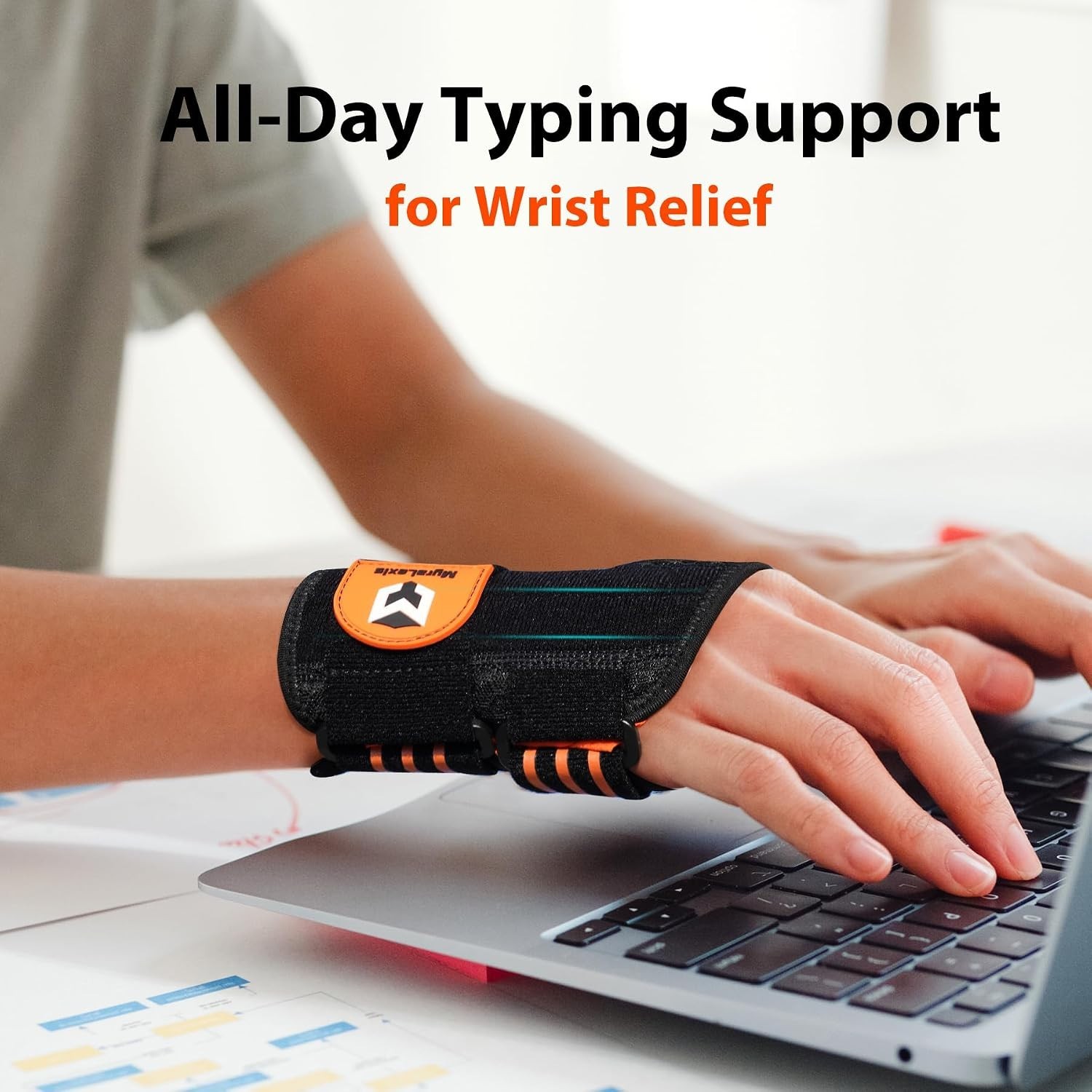 2PK Wrist Brace for Carpal Tunnel – Adjustable Night Support Brace with Splints