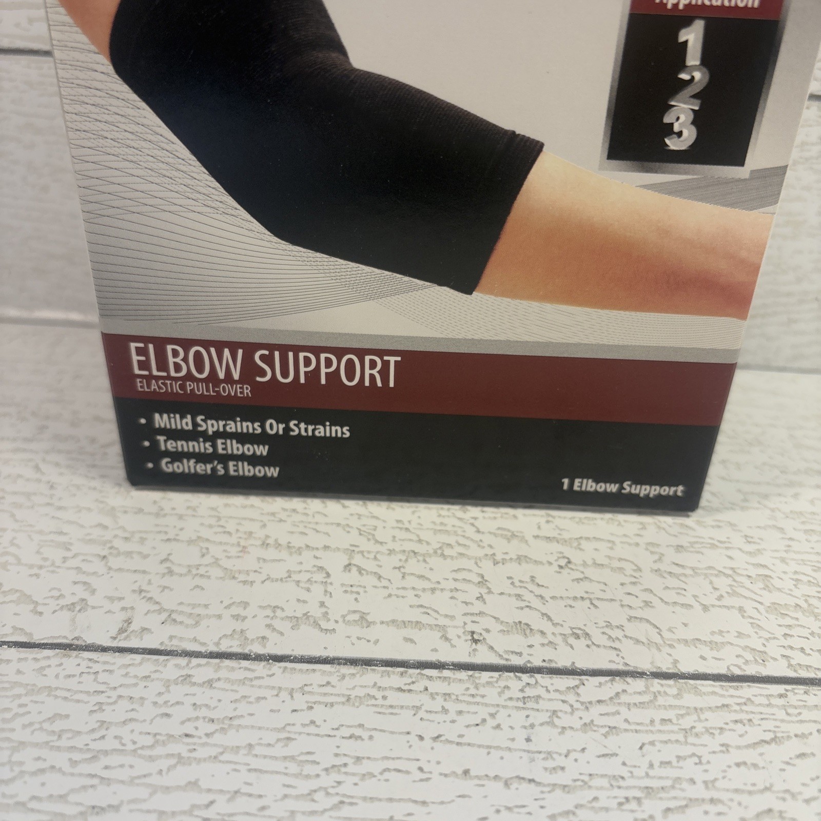 Curad Elastic Pull-Over Elbow Support Black Large