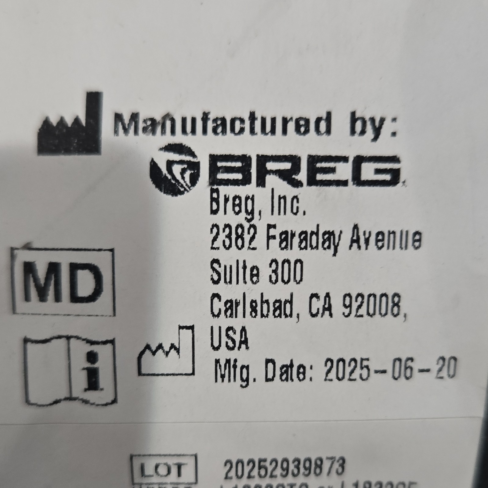 Breg Post-Op T-Scope Premier Knee Brace Adjustable Black LU MPN 08814
